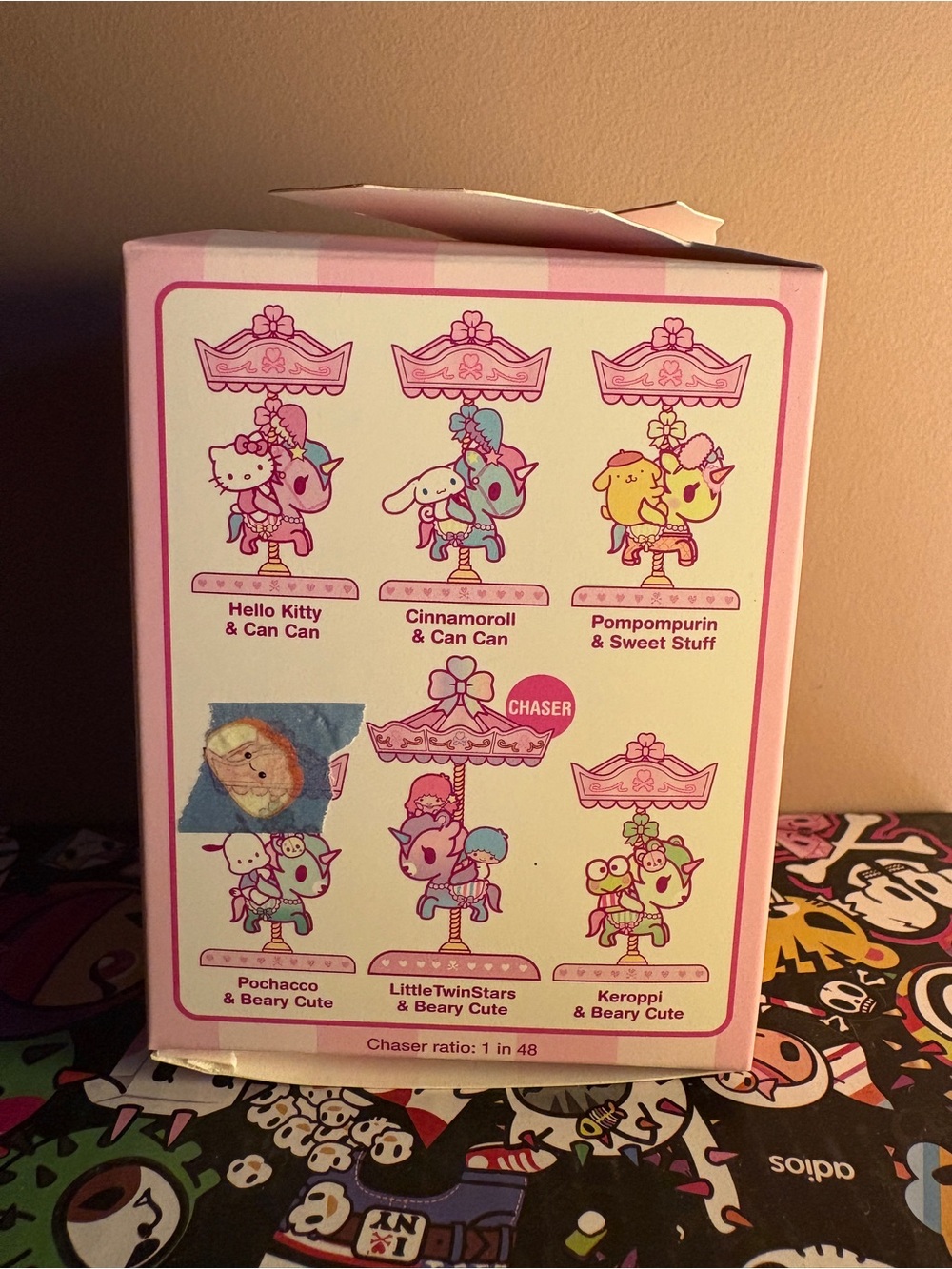 tokidoki x Hello Kitty and Friends Sweet Pink Carousel POCHACCO & BEARY CUTE